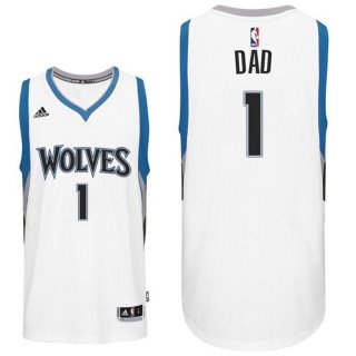 Maillot Fete des Peres Timberwolves Dad 1 Blanc