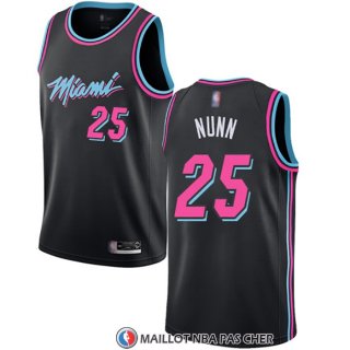 Maillot Miami Heat Kendrick Nunn Ville 2018-19 Noir