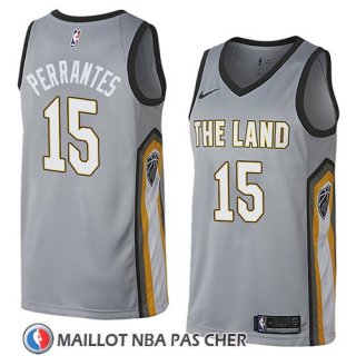 Maillot Cleveland Cavaliers London Perrantes No 15 Ciudad 2018 Gris