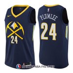 Maillot Denver Nuggets Mason Plumlee Ciudad 24 2017-18 Bleu