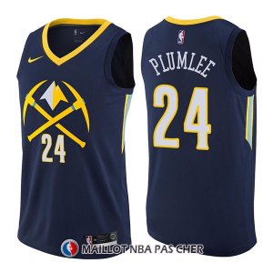 Maillot Denver Nuggets Mason Plumlee Ciudad 24 2017-18 Bleu