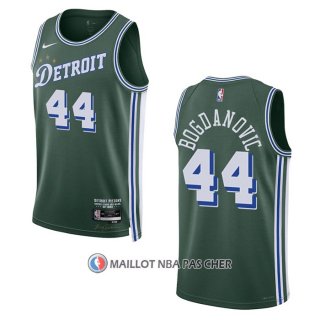 Maillot Detroit Pistons Bojan Bogdanovic NO 44 Ville 2022-23 Vert