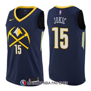 Maillot Denver Nuggets Nikola Jokic Ciudad 15 2017-18 Bleu