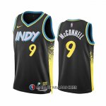 Maillot Indiana Pacers T.j. Mcconnell NO 9 Ville 2023-24 Noir