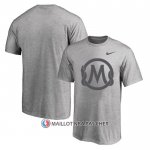 Maillot Manche Courte Los Angeles Lakers Mamba Academy Gris