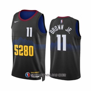 Maillot Denver Nuggets Braxton Key NO 11 Ville 2023-24 Noir