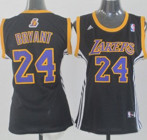 Maillot Femme de Bryant Los Angeles Lakers #24 Noir