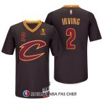 Maillot Authentique Manche Courte Cleveland Cavaliers Irving 2 Noir