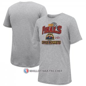 Maillot Manche Courte Denver Nuggets 2023 NBA Finals Ville Edition Gris