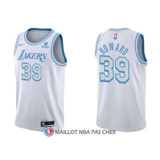 Maillot Los Angeles Lakers Dwight Howard NO 39 Ville 2021-22 Blanc