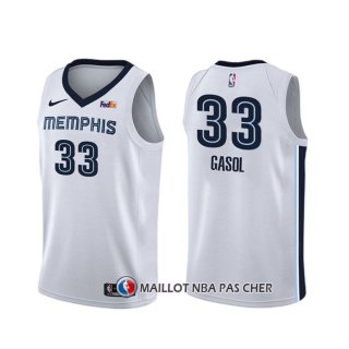 Maillot Memphis Grizzlies Marc Gasol Association Blanc