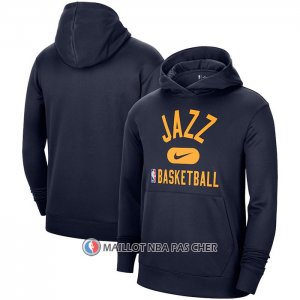 Veste a Capuche Utah Jazz Performance Practice 2021-22 Bleu