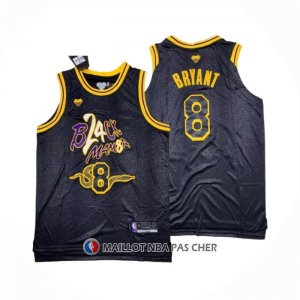Maillot Los Angeles Lakers Kobe Bryant NO 8 Black Mamba Snakeskin Noir