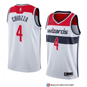 Maillot Washington Wizards Chris Chiozza Association 2018 Blanc