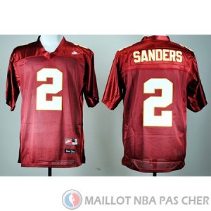Maillot NCAA Deion Sanders Rouge Retro 2016
