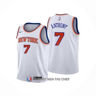 Maillot Enfant New York Knicks Carmelo Anthony NO 7 Association Blanc