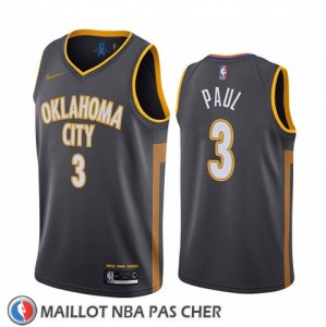 Maillot Oklahoma City Thunder Chris Paul Ville Noir  Maillot Oklahoma City Thunder Chris Paul Ville Noir