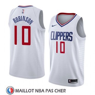 Maillot Los Angeles Clippers Jerome Robinson No 10 Association 2018 Blanc