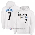 Veste a Capuche Brooklyn Nets Kevin Durant Ville 2022-23 Blanc