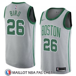 Maillot Boston Celtics Jabari Bird No 26 Ciudad 2018 Gris