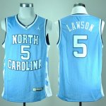 Maillot Lawson North Carolina Tar Heels #5 Bleu