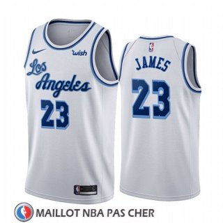 Maillot Los Angeles Lakers Lebron James Classic 2019-20 Blanc