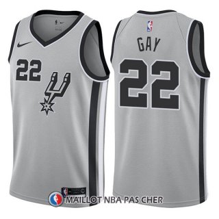 Maillot San Antonio Spurs Rudy Gay Statement 22 2017-18 Gris