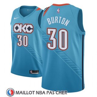 Maillot Oklahoma City Thunder Deonte Burton Ciudad 2018-19 Bleu