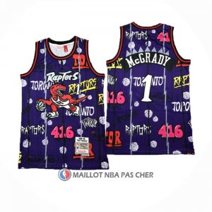 Maillot Toronto Raptors Tracy McGrady NO 1 Mitchell & Ness 1998-99 Volet1