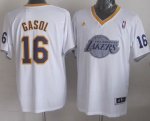 Maillot Gasol Los Angeles Lakers #16 Blanc
