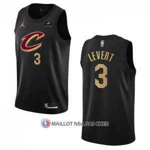 Maillot Cleveland Cavaliers Caris Levert NO 3 Statement 2022-23 Noir