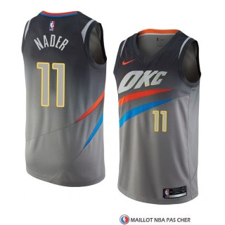 Maillot Oklahoma City Thunder Abdel Nader Ville 2018 Gris