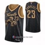 Maillot Tornto Raptors Fred Vanvleet NO 23 Ville 2021-22 Noir