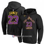 Veste a Capuche Los Angeles Lakers LeBron James Ville 2023-24 Noir