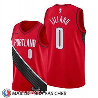 Maillot Portland Trail Blazers Damian Lillard Statement Edition Rouge Noir