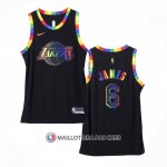 Maillot Los Angeles Lakers LeBron James NO 6 Fashion Royalty 2022-23 Noir