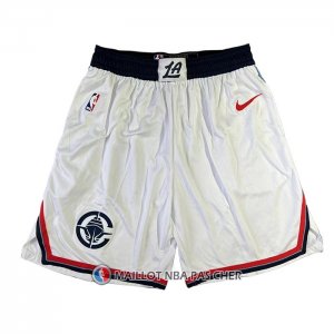 Short Los Angeles Clippers Association 2024-25 Blanc