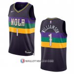 Maillot New Orleans Pelicans Zion Williamson NO 1 Ville 2022-23 Volet