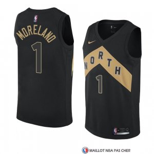 Maillot Tornto Raptors Eric Moreland Ville 2018 Noir