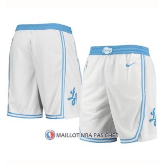 Short Los Angeles Lakers Ville 2020-21 Blanc