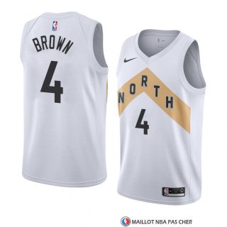 Maillot Tornto Raptors Lorenzo Marron Ville 2018 Blanc