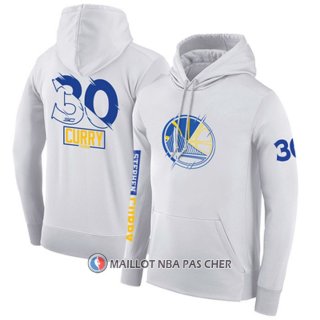 Veste a Capuche Golden State Warriors Stephen Curry Blanc