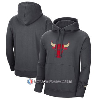 Veste a Capuche Chicago Bulls Ville 2020-21 Gris