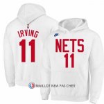 Veste a Capuche Brooklyn Nets Kyrie Irving Classic 2022-23 Blanc