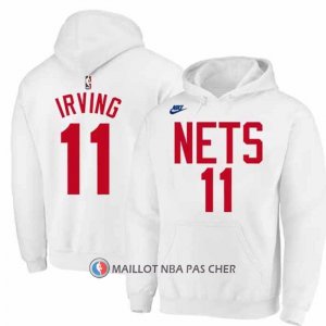 Veste a Capuche Brooklyn Nets Kyrie Irving Classic 2022-23 Blanc