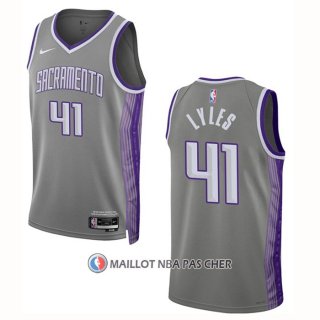 Maillot Sacramento Kings Trey Lyles NO 41 Ville 2022-23 Gris