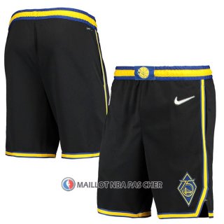 Short Golden State Warriors Ville Edition 2021-22 Noir