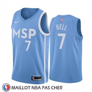 Maillot Minnesota Timberwolves Jordan Bell Ville Edition Bleu