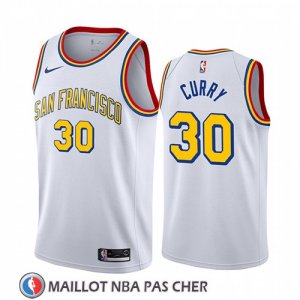 Maillot Golden State Warriors Stephen Curry Classic 2019-20 Blanc