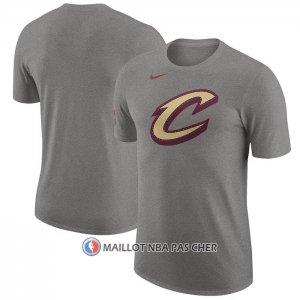 Maillot Manche Courte Cleveland Cavaliers Ville 2023-24 Gris